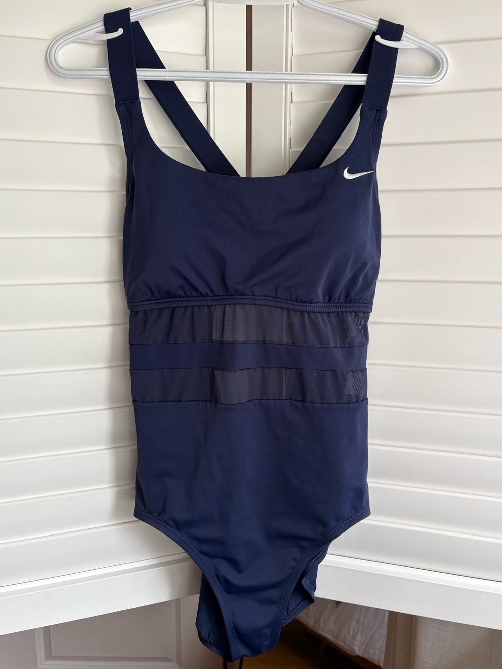 Nike one piece swim suit, navy, size large